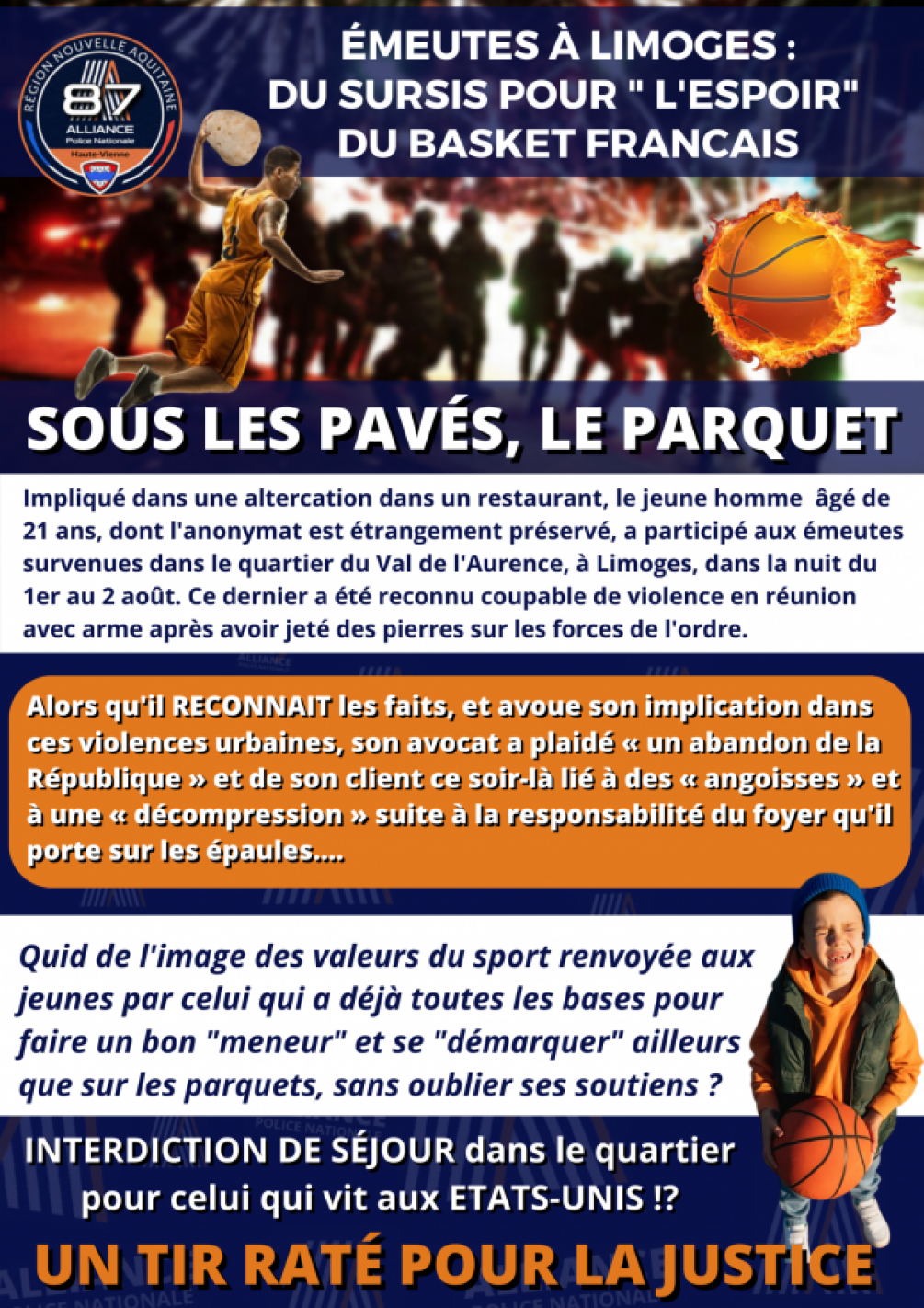 Émeutes à Limoges du sursis pour l'espoir du basket français