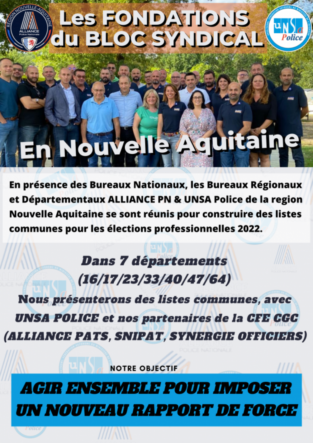 Les Fondations du BLOC SYNDICAL en Nouvelle Aquitaine